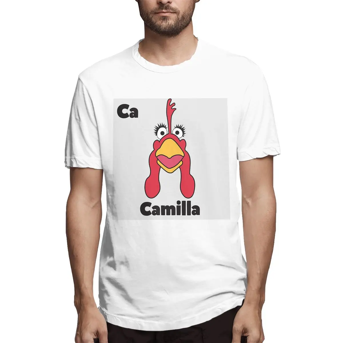 

Muppet Science Camilla The Chicken Men Awesome Tees Short Sleeve O Neck T-Shirt Pure Cotton Party Clothing