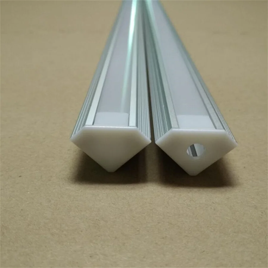 Бесплатная доставка 2 5 м/шт. угловой СВЕТОДИОДНЫЙ алюминиевый профиль с крышкой