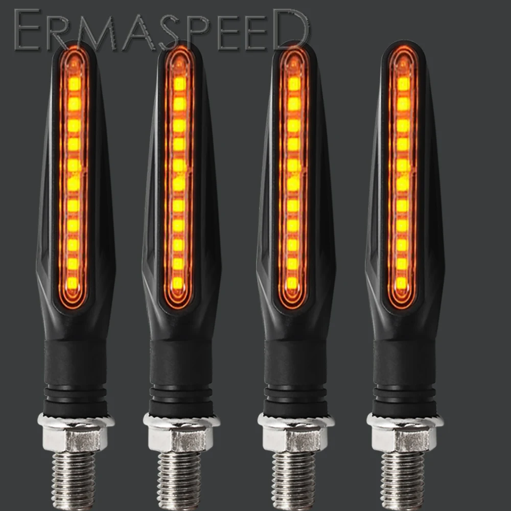 4 шт. Сигналы поворота для мотоцикла светодиодный ABS Пластик мигалкой стоп сигнал