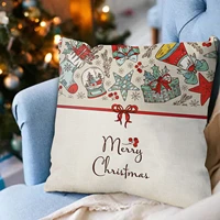 45%c3%9745cm merry christmas cushion cover pillowcase 2021 christmas decorations for home xmas noel ornament happy new year 2022