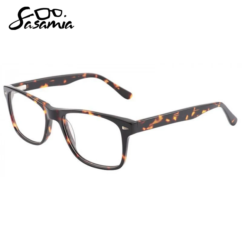 

SASAMIA Retro Man Glasses Frame Matte Material Eyeglasses Frame Acetate Myopia Men Spectacles Frames Optical Male Gafas Oculos