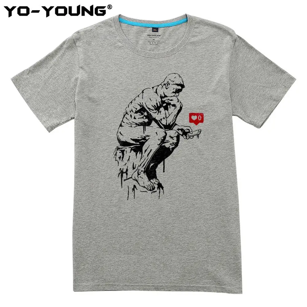 Забавные футболки из 100% хлопка тиинкер без фанатов мужская одежда с цифровым