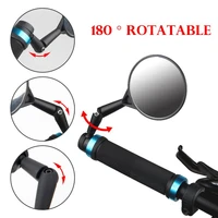 universal bicycle rearview mirror 360 rotatable wide angle cycling rear view mirrors adjustable mtb bike handlebar mirror