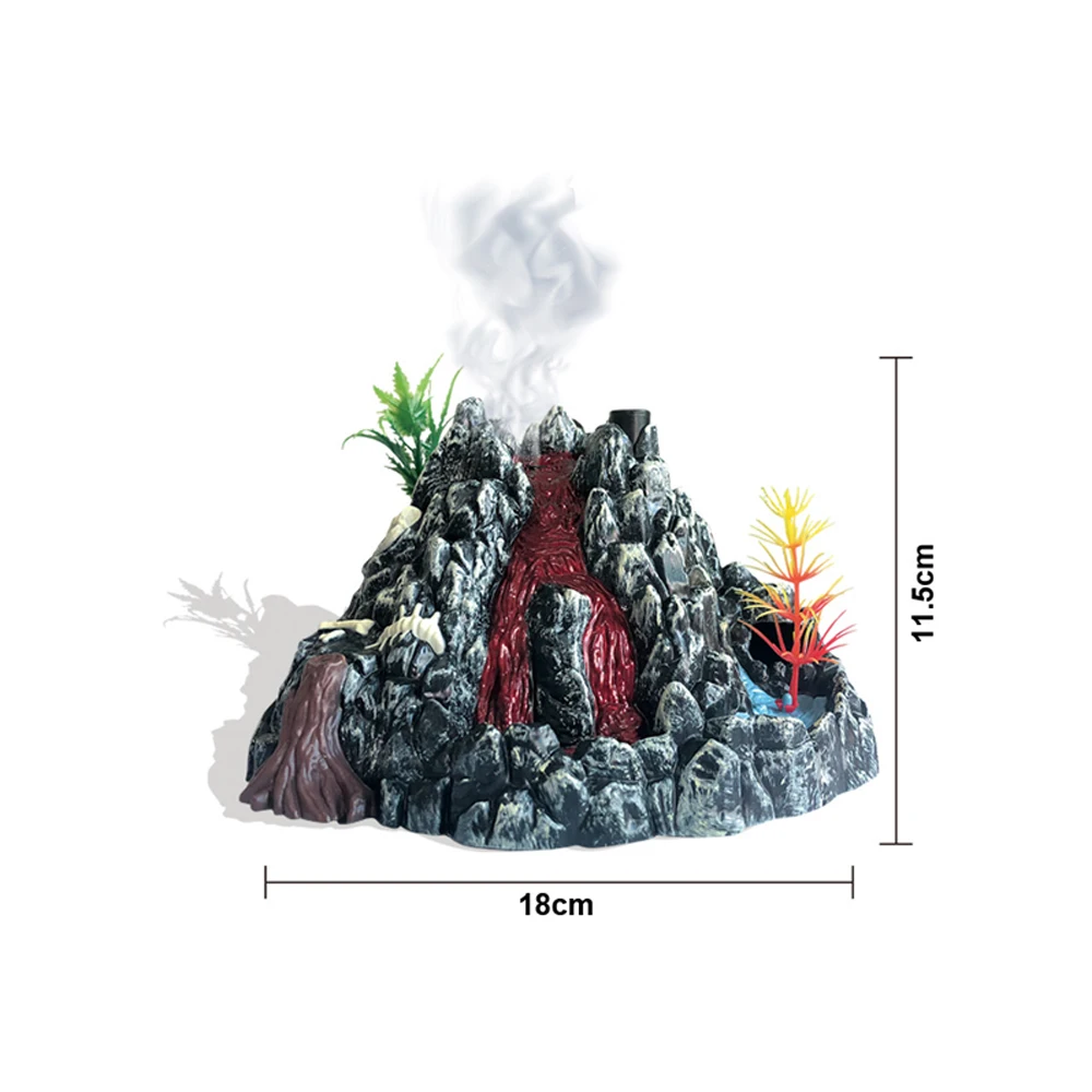 

Spray Volcano Model with Light Simulation Scene Experiment Voice and light Action Toy Figure Dinosaur World Toys for Children
