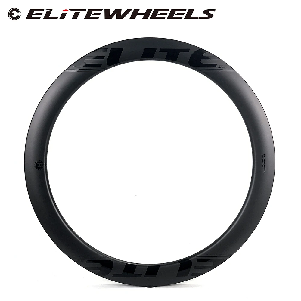 ELITEWHEELS дорожный диск Cyclocross углеродный обод 700c 55 мм бескамерная покрышка