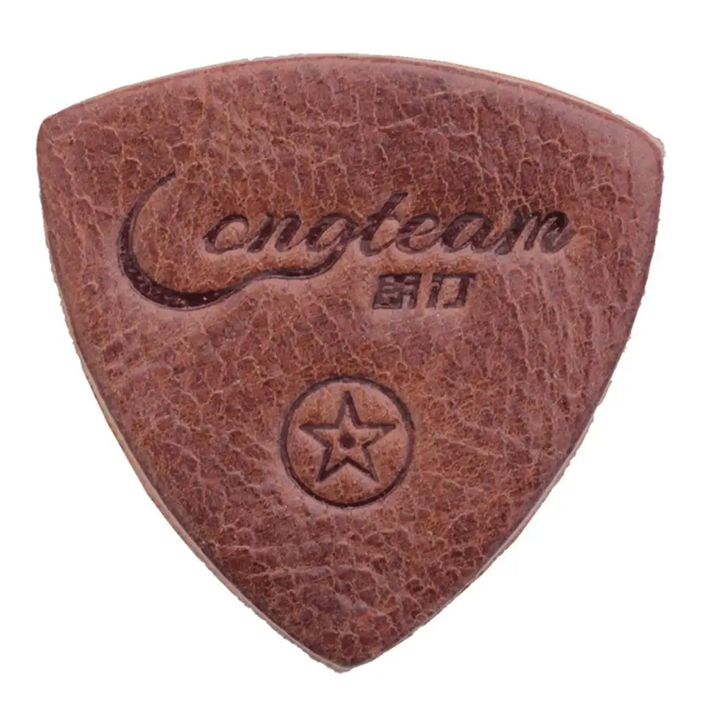 

3 Pcs Guitar Picks Pickup Leather Guitar Picks for Ukulele Guitar Banjor Random Color