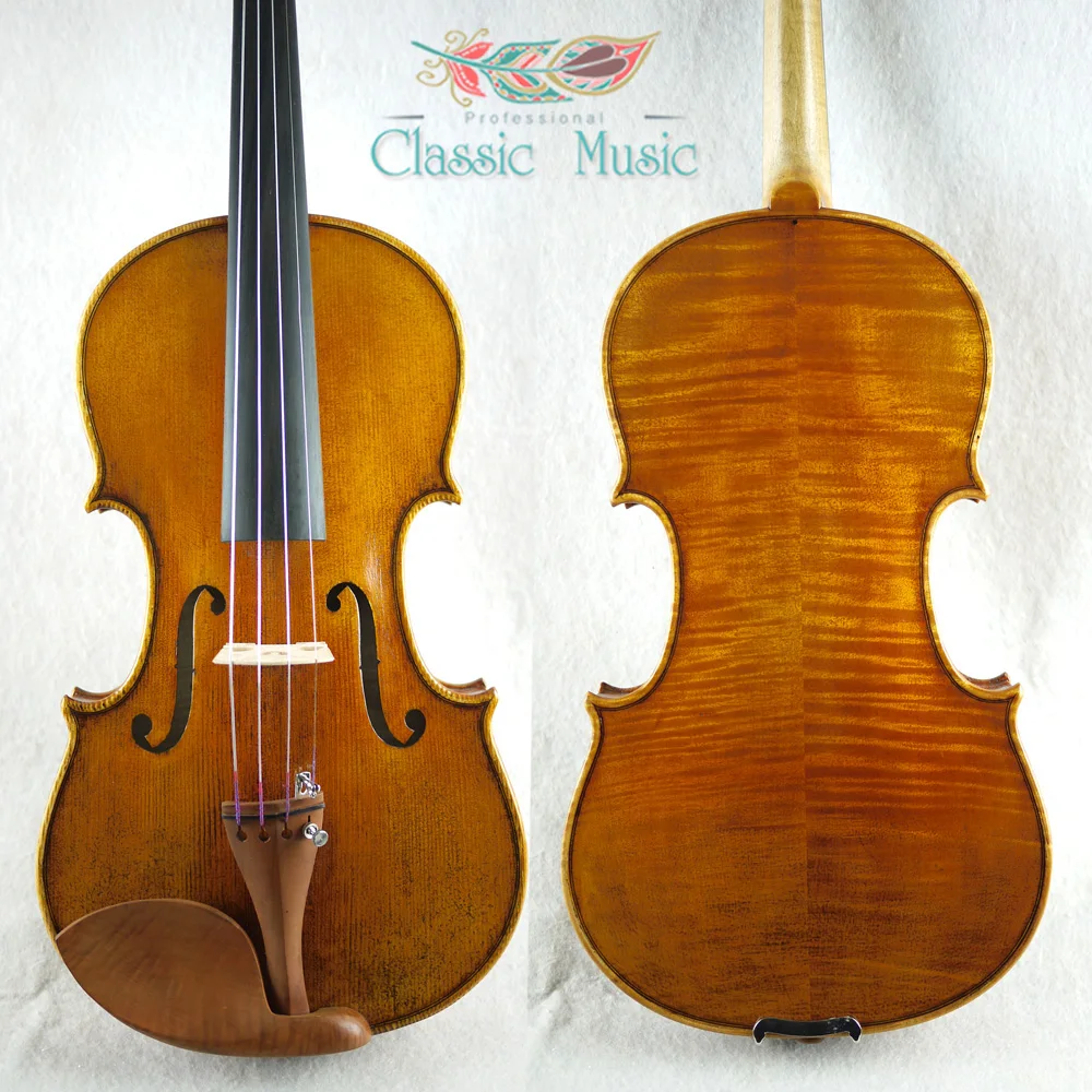 Скрипка "The Harrison" 1693, мастер-модель, Топ ручной работы масляного лака, no.1066. Античная скрипка, отличная установка