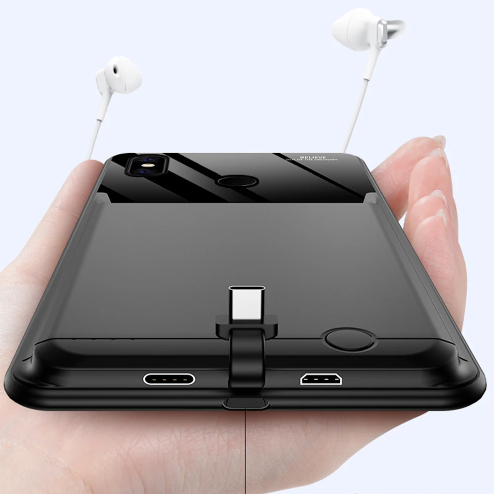 10000 мАч для Xiaomi Mi 6X A2 8 9 Pro батарея чехол смарт телефон Стенд Крышка батарейного