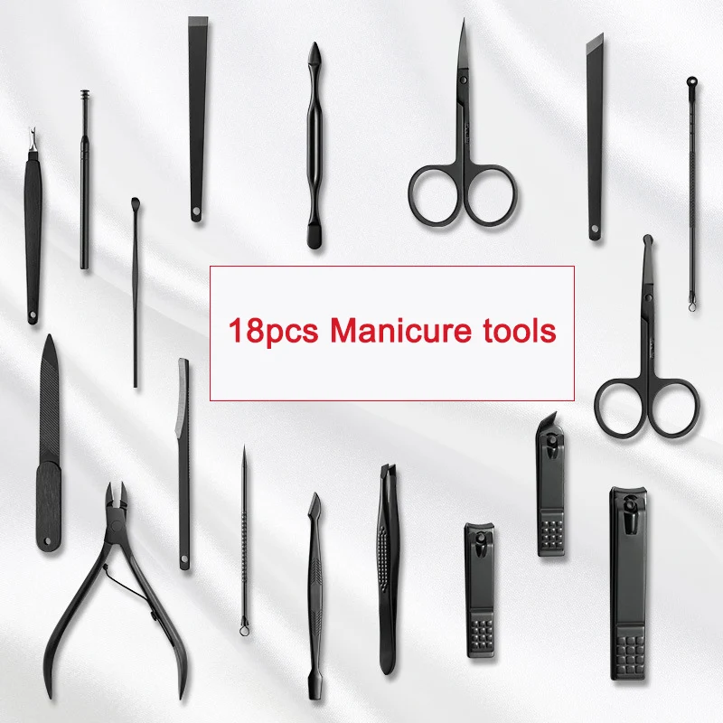 18 шт./компл. женский набор для педикюра ножницы пальцев WH998|Комплекты и наборы| |
