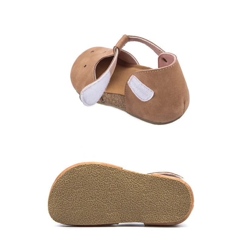 Коров с принтом пандой для маленьких девочек Детские сандалии пробковой