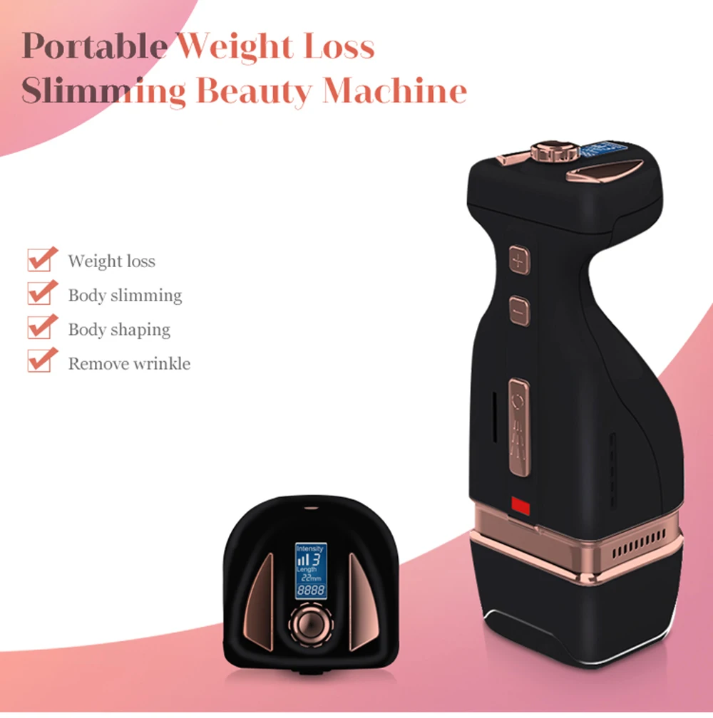 Мини HIFU ультразвуковой прибор RF радиочастотная тела мышц похудение коррекция