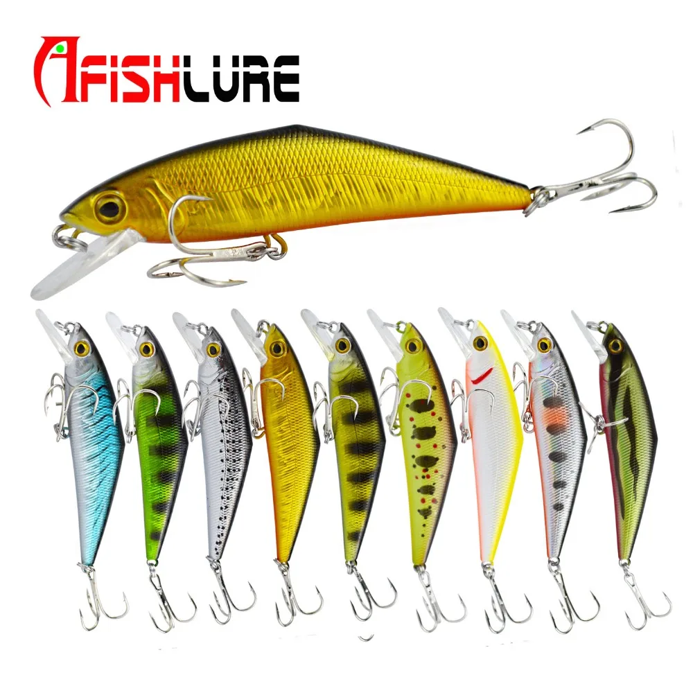 Afishlure New Smith D Contact Minnow 66 мм 8 г пластиковая жесткая плавающая приманка ABS рыболовная