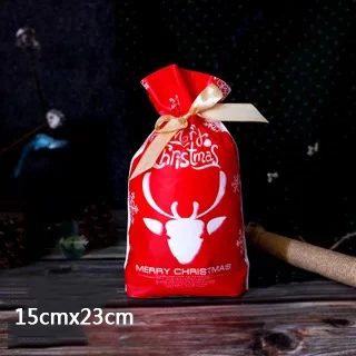 25 шт рождественские конфеты Подарочный мешок для печенья Самостоятельная подставка держатели Выпекать печенье ручной работы DIY ювелирные изделия пластиковые упаковочные пакеты - Цвет: Серебристый