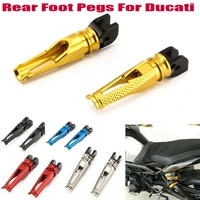 motorcycle cnc rear foot pedals footrest passenger footpegs for ducati panigale 1098119811991299959899sr streetfighter