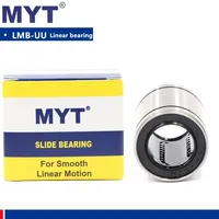 100pcs MYT Inch Bearing LMB8UU LMB08UU (dr1/2" D0.875" L1.25") SW8UU linear ball bearings bushing 12.7x22.225x31.75mm