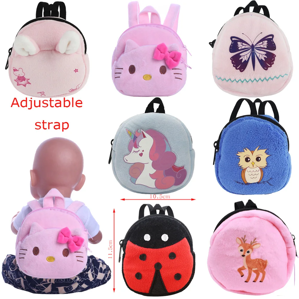 Кукла рюкзак Китти Единорог кошелек с пони сумка подходит 18 дюймов капюшонами в