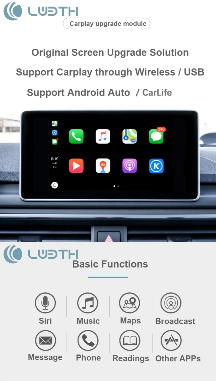 Беспроводной Carplay и Android Авто Модуль обновления для Lexus моделей с
