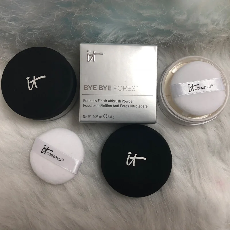 

Facial cosmetics it cosmetics it bye bye pores poreless finish airbrush powder 6.8g matte Loose powder silk antioxidants powder