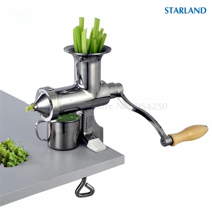 

Manual Stainless Steel WheatGrass Juicer Healthy Wheat Grass Juice Machine Upgraded Fruits Celery Vegetable Juicing Extractor