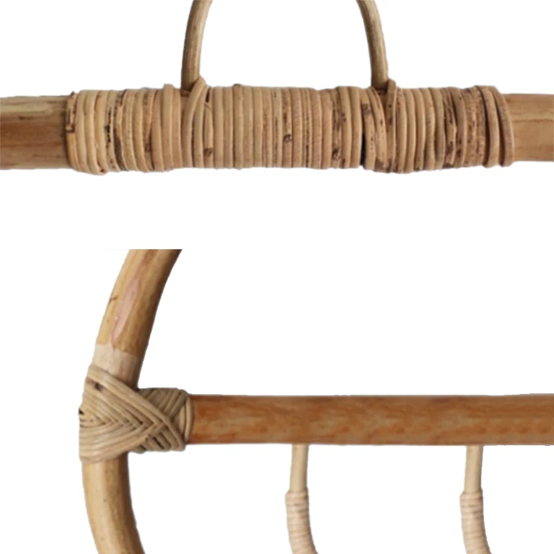 

Nordic Vintage Rattan Wall Hooks Clothes Hat Hanging Hook Crochet,Hangers for Home Hotel Dorm Decor,Clothes Organizer
