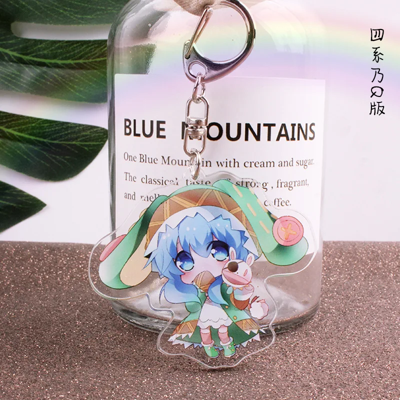 

Anime Acrylic Double Layer Mezzanine Pendings Dating Battle Crazy Three Ten Mei Nine Keychain Comic Expo Wholesale Keychains