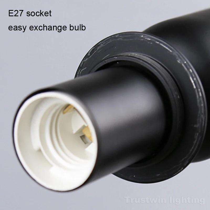 Европейский современный стеклянный шар Подвесная лампа золотого белого черного