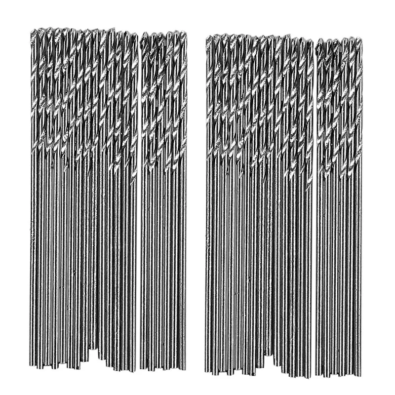 

40 Pcs 0.5Mm Diameter Straight Shank Metal Spiral Twist Drill Bit