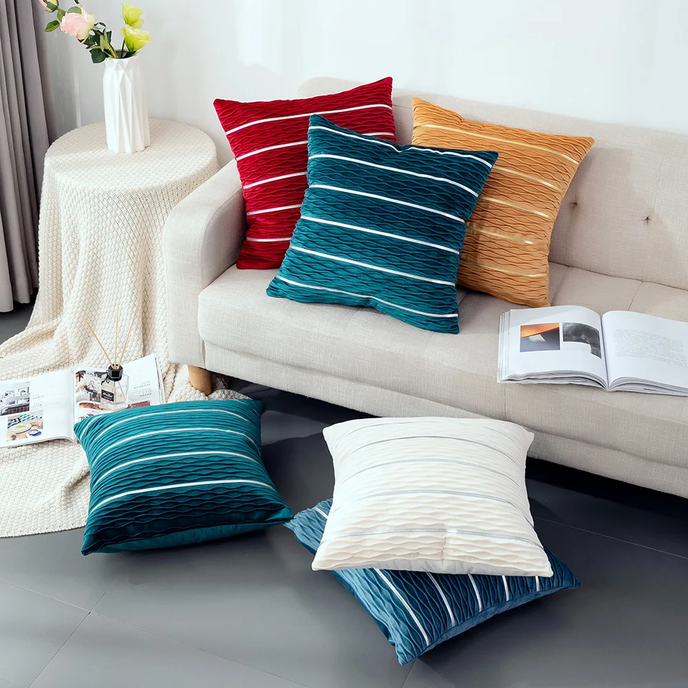 Бархатное постельное белье в скандинавском стиле наволочка для дивана