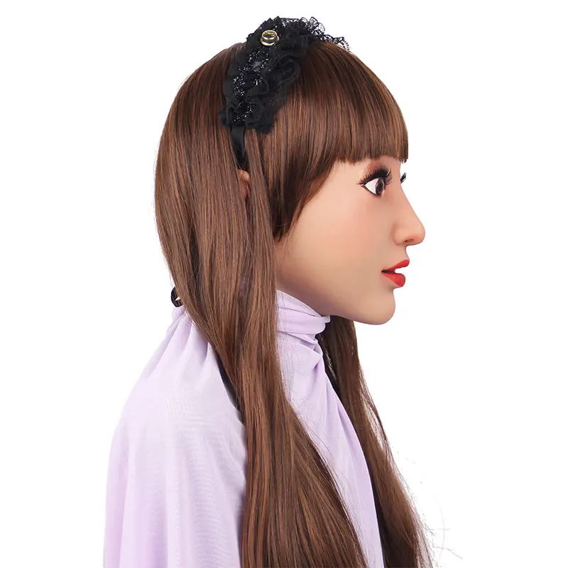 

Claire Face Mask Realistic Soft Silicone Female Mask for Masquerade Halloween Mask For Crossdresser Drag Queen Transgender 3G
