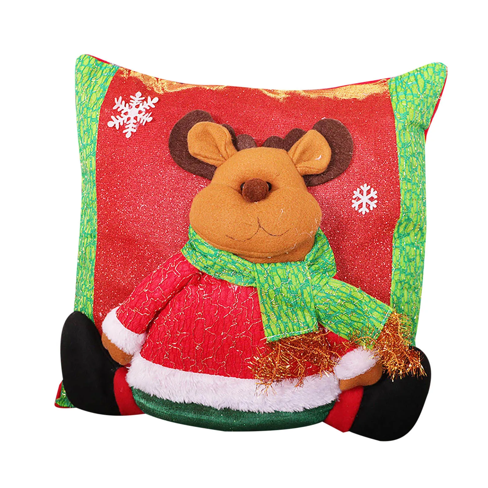 

Merry Christmas Decorations For Home Cartoon Doll Santa Claus Tree Cushion Cover Christmas Ornament 2020 Xmas Gift New Year 2021