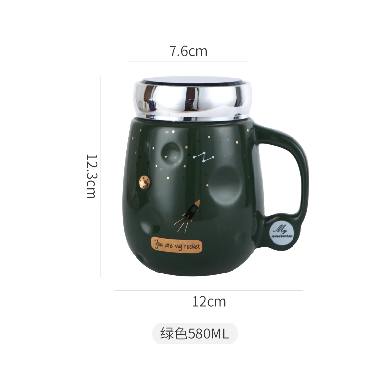Personal Office Reusable Ceramic Tea Coffee Mug Personalized Tumbler Taza Ceramica Porcelain Cup With Lid A5B | Дом и сад