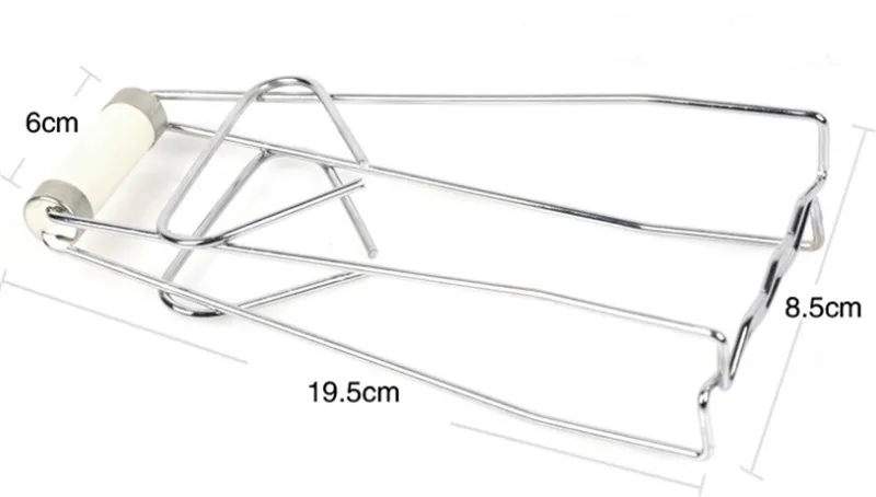 Складная тарелка из нержавеющей стали с зажимом для чаши зажим кастрюли