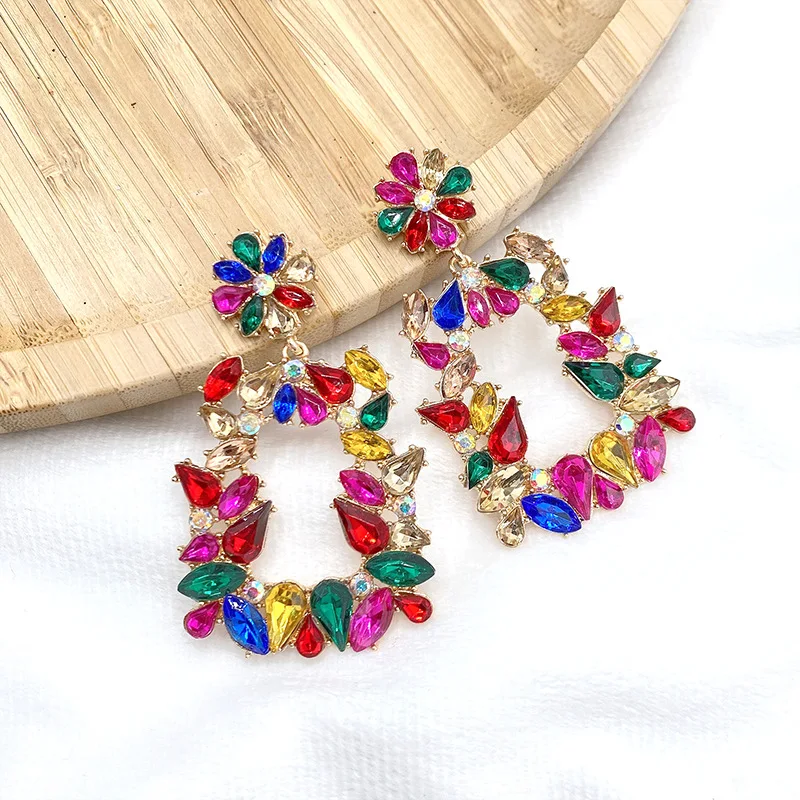 

Серьги женские из сплава различных цветов с геометрическим дизайном