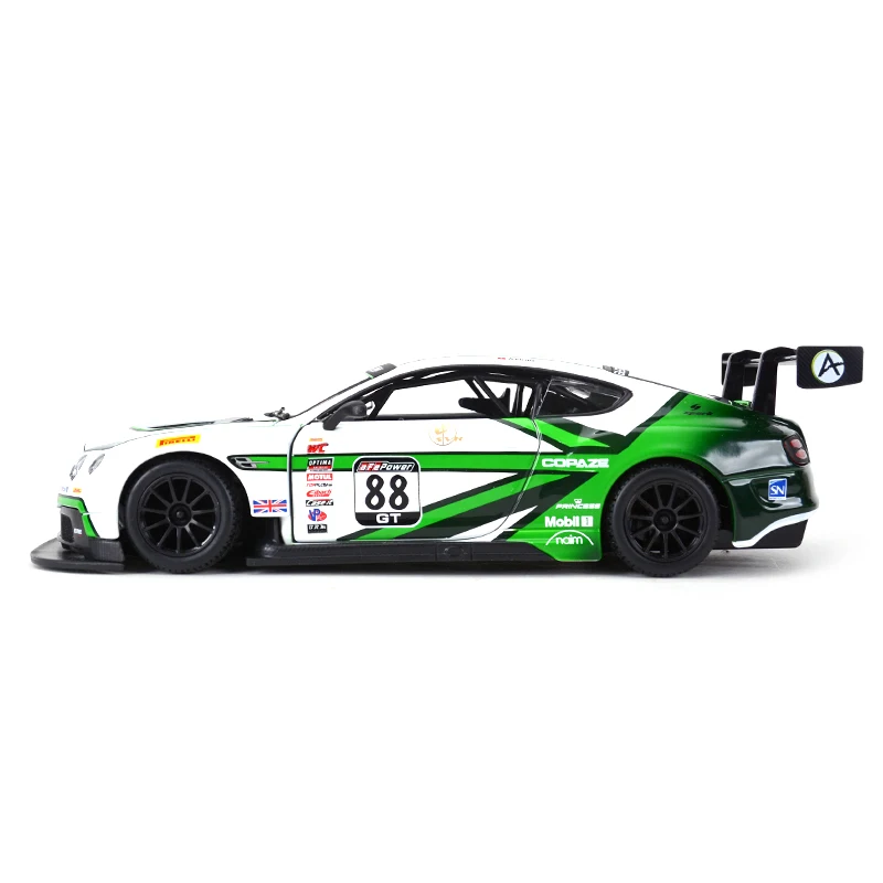Bburago 1:24 Bentley Континентальный GT3#88 спортивный автомобиль статическая литая модель сплава Модель автомобиля