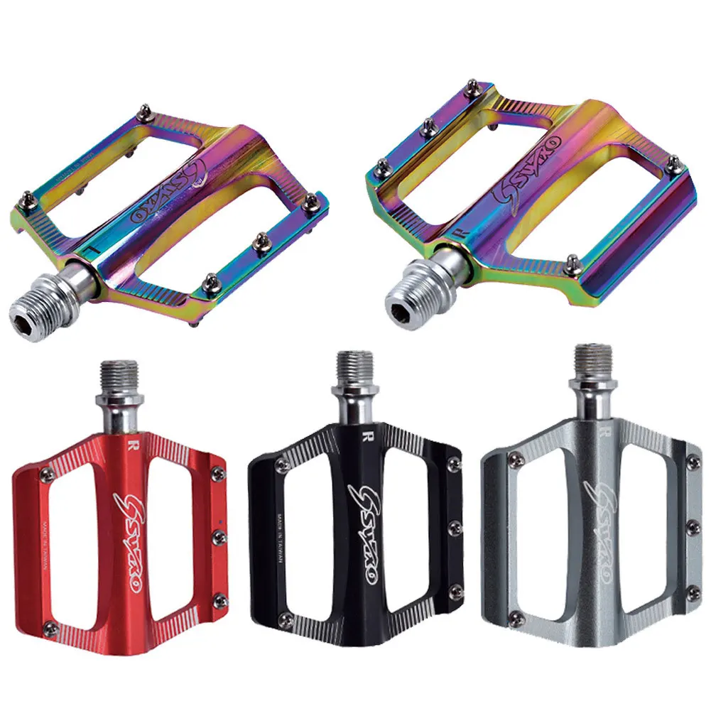 Гальванизированная разноцветная велосипедная педаль с 4 подшипниками