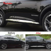 tonlinker exterior car door edge cover sticker for citroen deesse ds7 2018 20 car styling 4 pcs stainless steel cover stickers