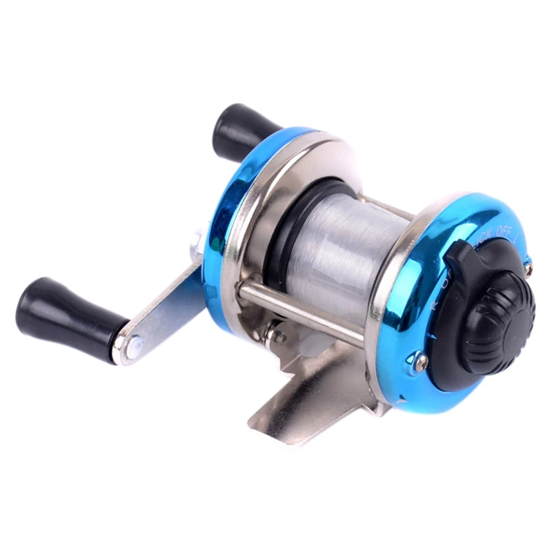 

Mini Drum Fishing Weel Portable Winter Ice Fishing Reel Outdoor Casting Tackle Fishng Accessories with Line