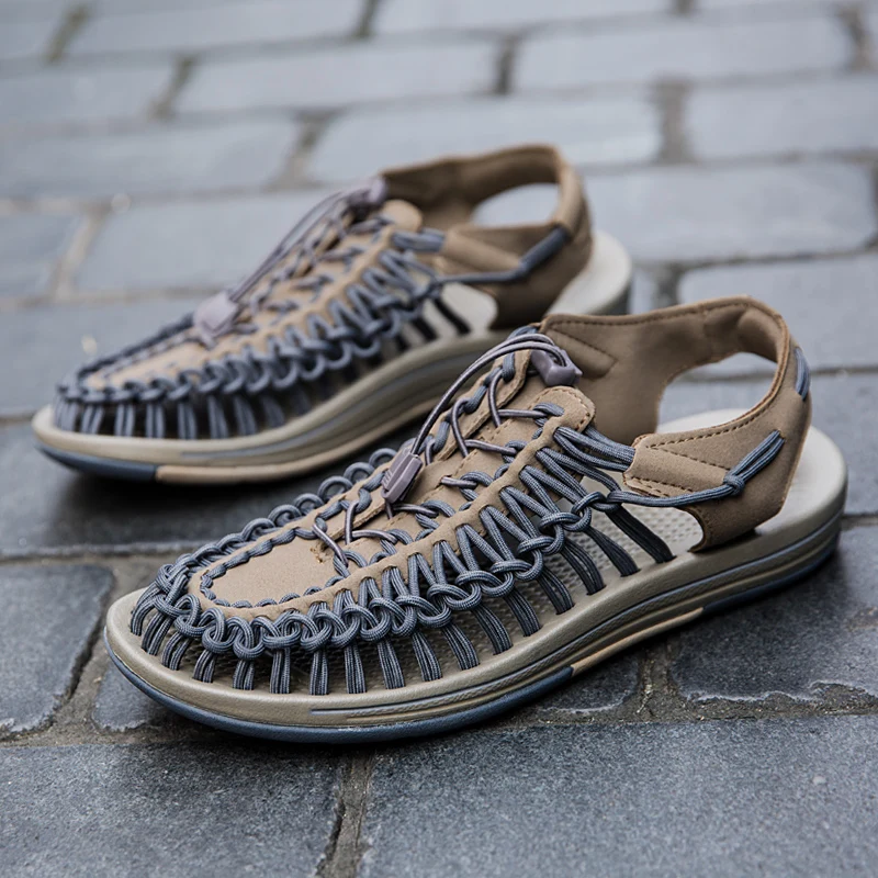 

Size 38-50 Comfortable Summer Breathable Leather Outdoor Indoor Office Beach Men Sandal