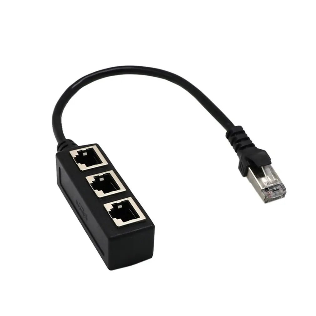 

Splitter Ethernet RJ45 Cable Adapter 1 Male To 2/3 Female Port LAN Network Connector Wire Ethernet RJ45 Cable Adapter