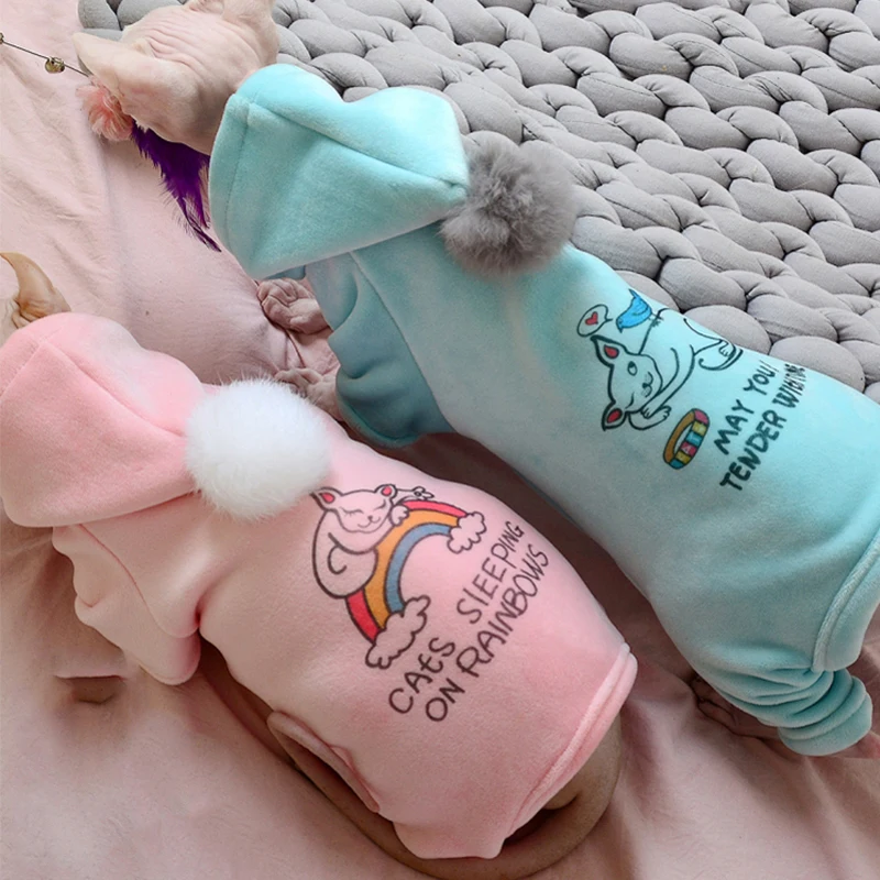 Зимняя одежда для собак Сфинкс Девен кошек без волос зимняя теплая домашних