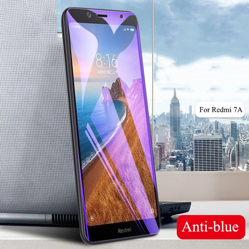 For Redmi 7A Redmi Note 7 анти-синее закаленное стекло для Xiaomi Redmi Note 8 8T 7 Pro стекло Xiomi Redmi 8 8A 7A K20 Pro K30 5G защита экрана - Цвет: For Redmi 7A