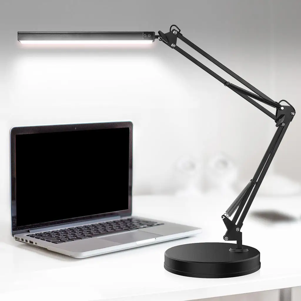 

Desk Lamp Architect Dimmable Lamp Foldable Desktop 3 Colors Modes LED Metal Eye-Caring Table Light for Study Office Home Reading