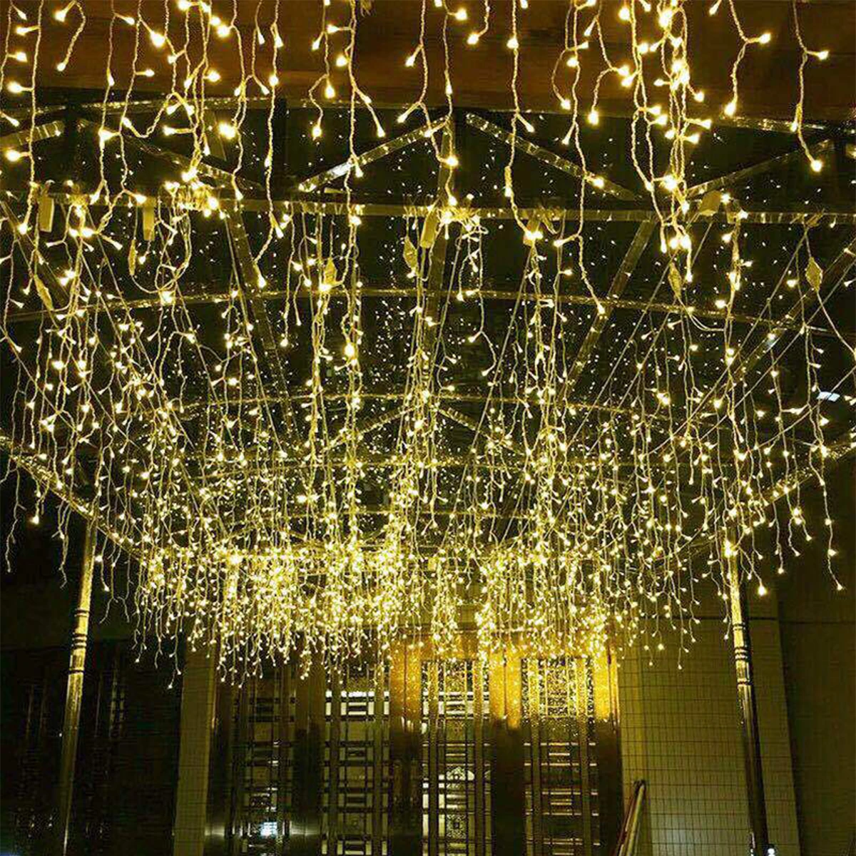 5M Christmas LED Curtain Icicle String Light droop 0.4-0.6m Party Garden Stage Outdoor Waterproof Decorative Fairy | Лампы и освещение