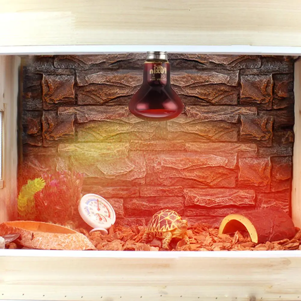 Pet Red Heating Lamp E27 Day Night For Amphibian Snake Heat Reptile Bulb UV Light 50W 100W AC220-240V | Дом и сад