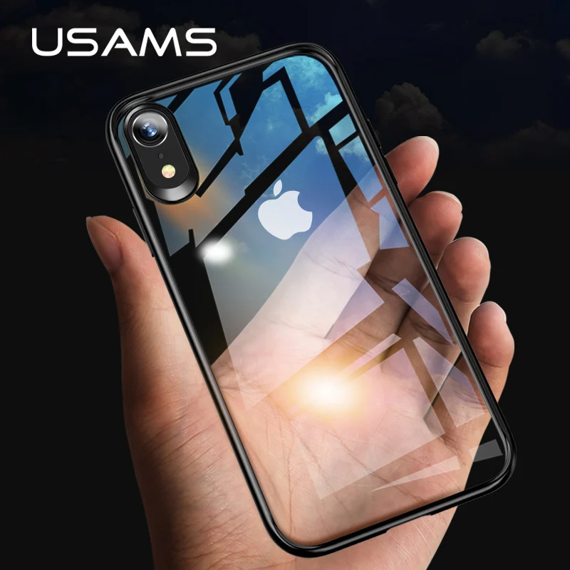 USAMS чехол для iPhone XR X Роскошный Жесткий задний пластиковый XS Max ультра тонкий