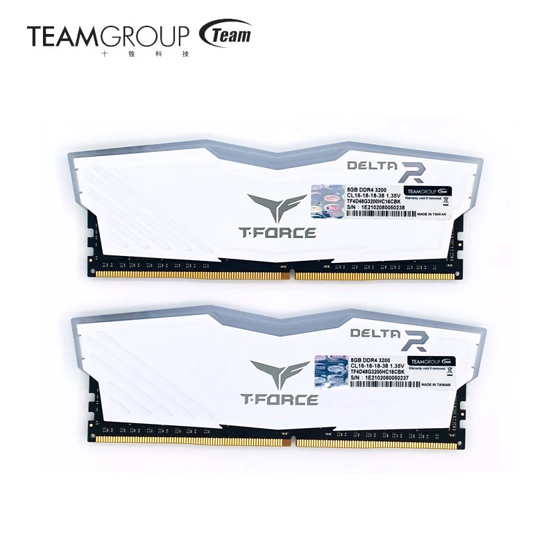 teamgroup ram delta rgb ddr4 8gb 16gb 3200mhz 3600mhz 16gb 2x8gb 3000mhz pc4 24000 desktop gaming module memory free global shipping