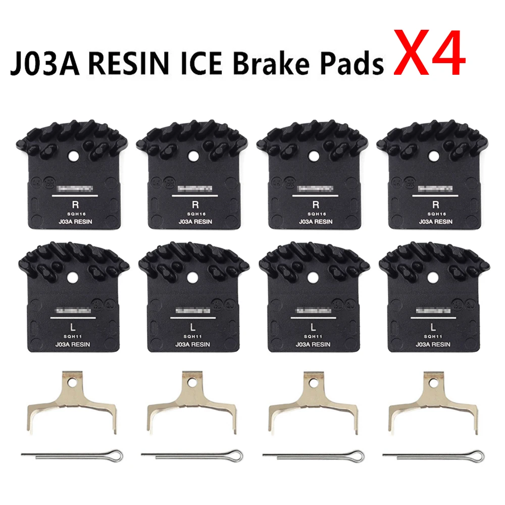 4 пары J03A ICE TECH резиновый охлаждающий плавник дисковые Тормозные колодки для M6000