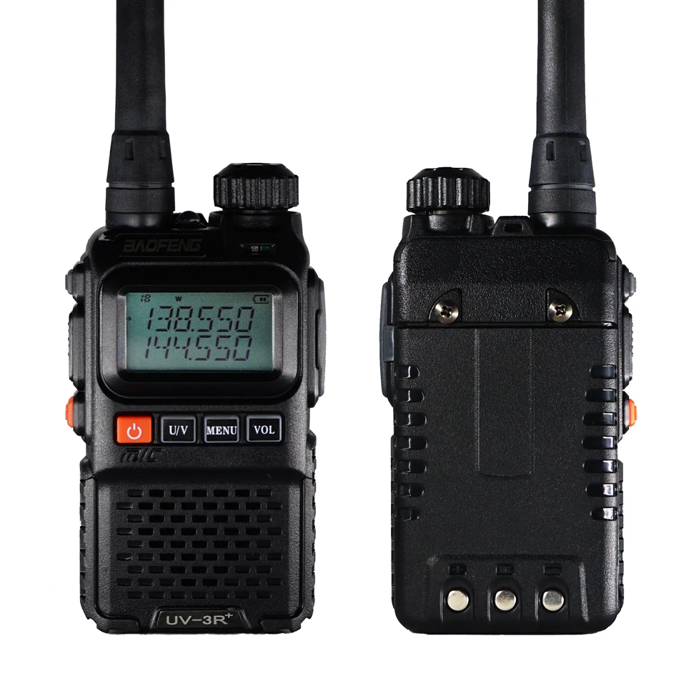 2 шт. BAOFENG UV-3R Plus двухдиапазонный беспроводной портативный CB Walkie Talkie UV3R+ домофон FM трансивер Ham Радио UV 3R двухстороннее радио
