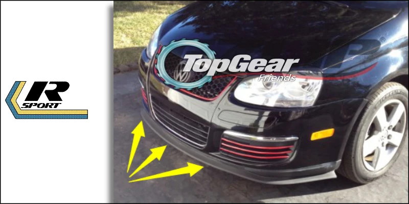 Дефлектор губ для бампера передняя юбка спойлер Volkswagen VW Golf 3 4 5 6 7|spoiler skirt|front spoilergolf