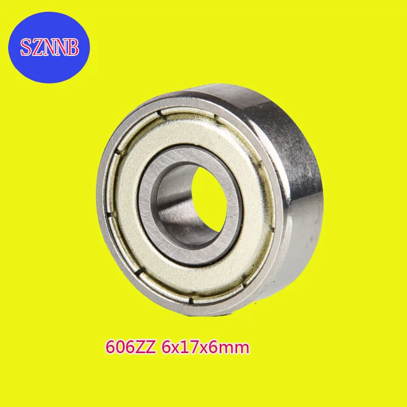 

1PCSMiniature Deep Groove Ball Bearing 606ZZ L-1760 6x17X6mm High Precision silent Bearing steel ABEC-5 small bearing